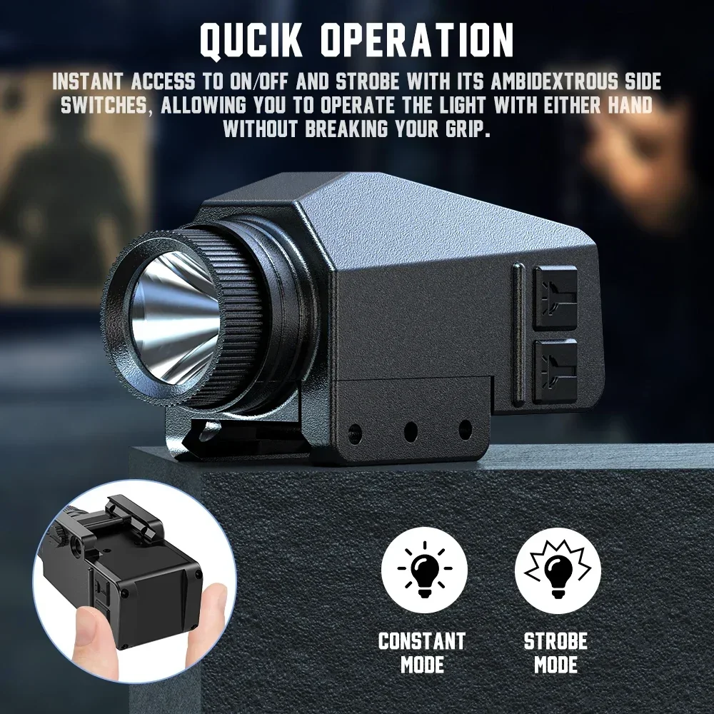 1000LM Tactical LED Flashlight - Timing Light Gun ulasan dan harga